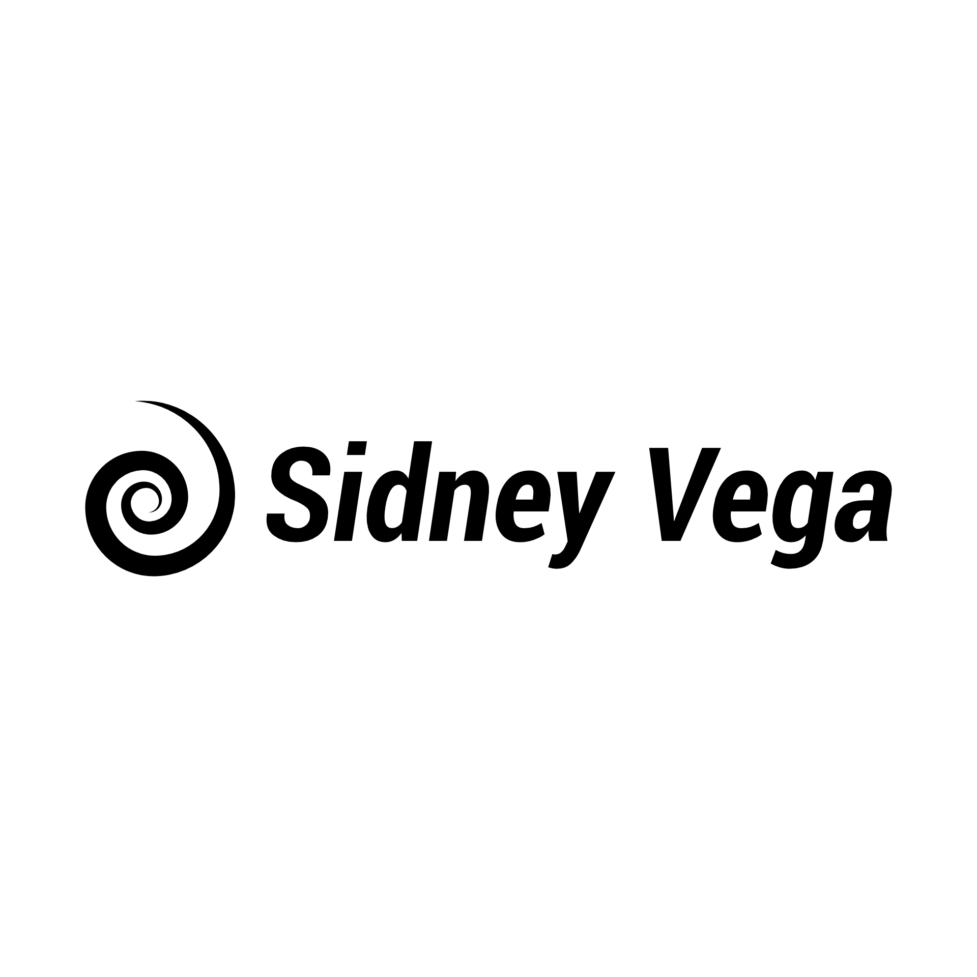 Sidney Vega wide logo on a white background