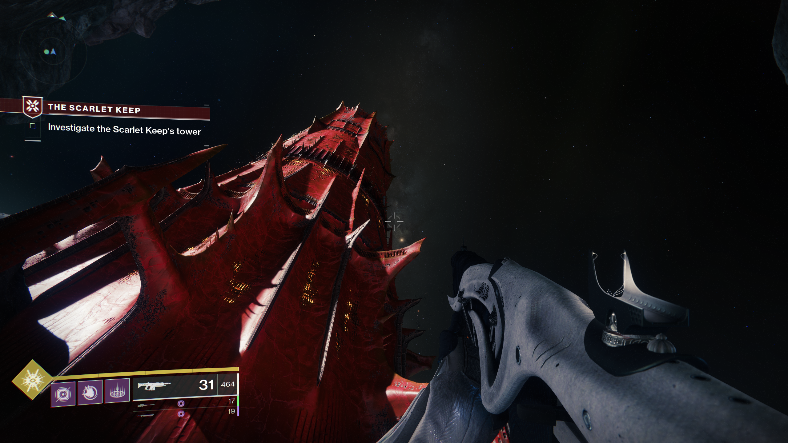 Destiny 2 Scarlet Keep tower screenshot