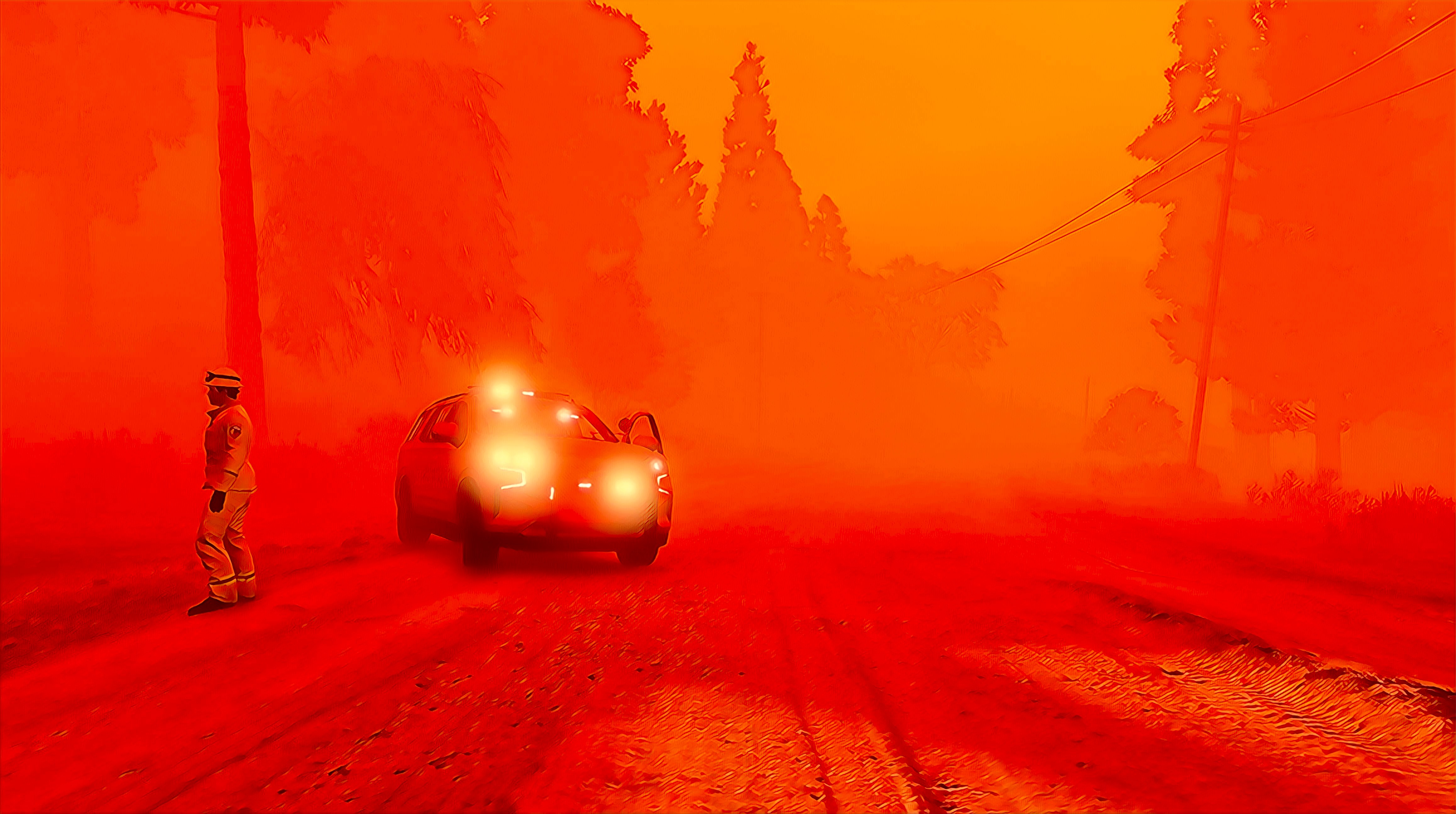 GTA V LSPDFR BCFR wildfire response screenshot