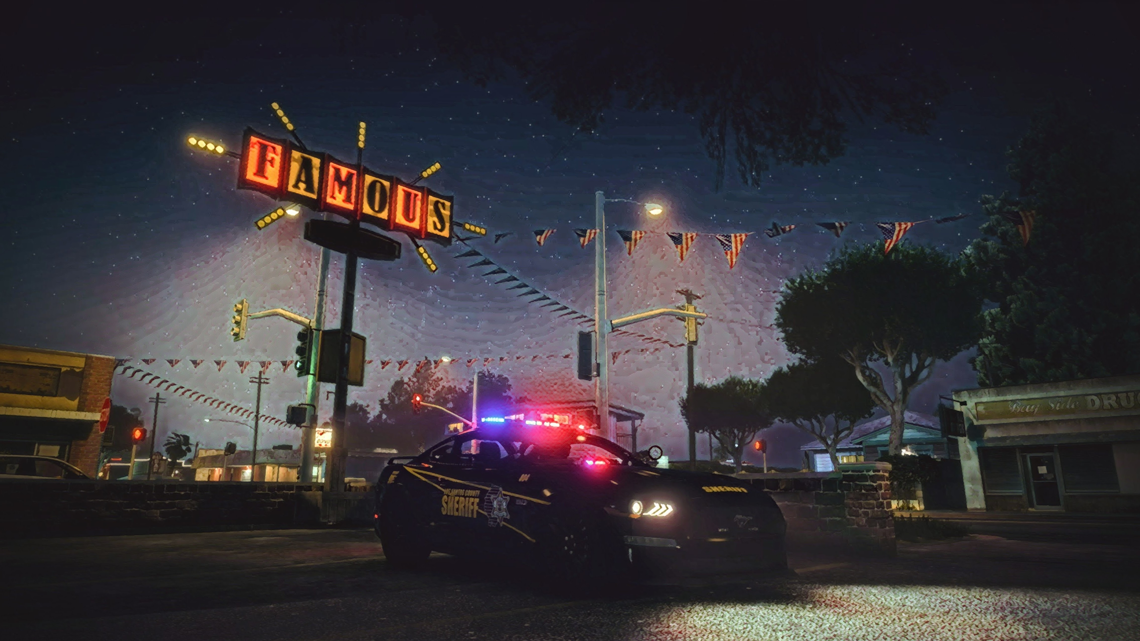 GTA V LSPDFR LSSO night watch screenshot