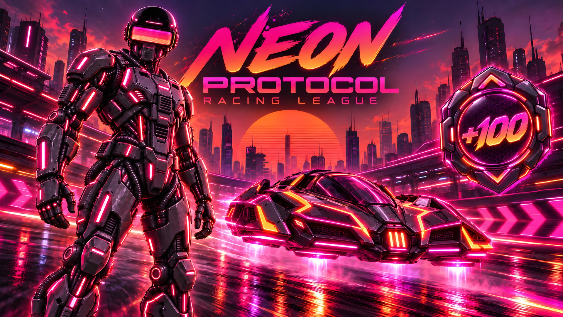 NEON Protocol loading-screen artwork